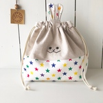 うさぎさん きんちゃく  お弁当サイズ