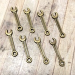 工具 ブロンズ レンチ チャーム 8個セット
