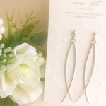 シルバースティックのツインピアス/イヤリング♡