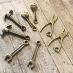工具セット チャーム ブロンズ 8個セット
