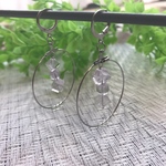 ラベンダーアメジスト フープピアス