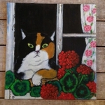 ペットの絵オーダー　 右さん猫