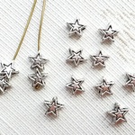 星が瞬く　メタルビーズ　5mm 12個　