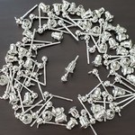 ピアス金具　50セット　シルバー