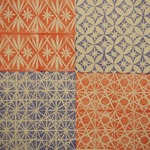 切子模様のはんこ