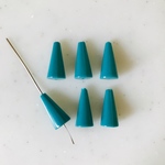 Vintage Turquoise Blue Corn Drop Beads
