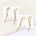 ♢simple ribbon designピアス/イヤリング♢