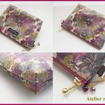 Ｋさまご予約品　★LIBERTY　Garla　ガーラ　パープル系　ビニコの中布・内ポケット・まち付きポーチ ＆　ペンケース　セット
