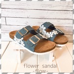 【15〜27.5cm】花レースサンダル/bu
