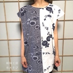 【yoko015…様専用】浴衣ロングチュニック*2種/着物リメイク