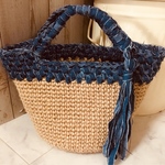 ＊こちら専用☆tokohana87様 麻紐デニムバッグ