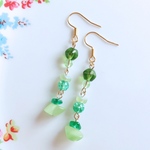 夏✧グリーンピアス/イヤリング♡