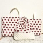 オシャレkidsの為の❤︎入園入学3点セット【レトロフラワー(White)】