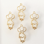 猫フレーム/レジン枠【Ａ】風船猫　10個で300円