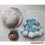 ＊ブライスアウトフィット＊３点セット＊ワンピース・帽子・バッグ＊ blythe outfit＊ブライス ＊7