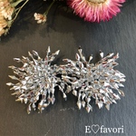 トゲトゲビーズのシルバーイヤリング♡