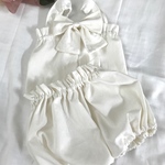 33.カボチャパンツ&ビックリボントップス セットアップ