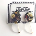 Plus cabochon    イヤリング