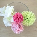 マムと紫陽花の髪飾り
