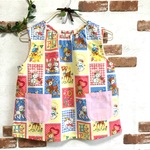 sale❣️袖無しスモック・ネコとバンビとウサギ(120size)