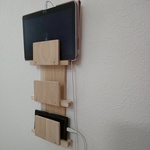 携帯＆タブレット用 充電壁掛けラック 