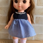 ソランちゃん 青チェックワンピ