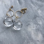 ウォーターガラス×ゴールドピアス