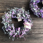 SALE◇dry flower ◇ピンクパープルスターチスとブルーファンタジアのリース