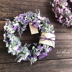 SALE◇dry flower ◇パープルホワイトスターチスとブルーファンタジアのリース