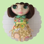 レトロフラワーワンピース♡beige