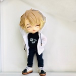 【完成品】オビツ11服 ねんどーるにも ポケット付きフードパーカー（フード大