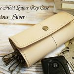 送料無料 3つ折りのシンプルなキーケース!! ハンドメイド 姫路レザー lkc01 タンロー(ナチュラル)
