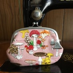 キノコが可愛い親子がま口財布