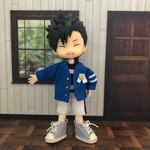【オビツ11】ライン入りカーディガンセット