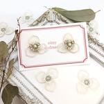 小ぶり♡刺繍レースフラワー(ホワイト)♡送料込み