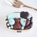 クマちゃんとチョコミントなピルケース