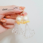 ヴィンテージ調ピアス♡クリアピアス⸜❤︎⸝