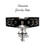 【再販開始】メジェール・ルリジオン＊カトリック風十字架チョーカー/英国パンク