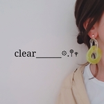 ビビットカラーピアス♡夏アクセ!!ピスタチオカラー