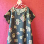 ◆SALE￥2,000引き!!◆和モダン半袖ゆったりワンピース　gray 