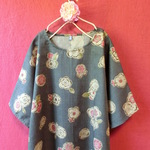 和モダンゆったりワンピース　gray 