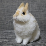 ブロークンオレンジのうさぎさん ネザーランドドワーフ  羊毛フェルト