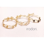 フリーサイズの編み込みリング