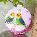 【再販】マカロンコインケース＊インコ＊ピンク