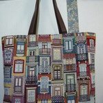 Li様オーダー品：ヨーロッパ輸入ゴブラン生地　窓いっぱいのトートバッグ
