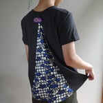 ゆったり☆後ろが主役のTシャツ（スミ）