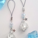 涼＊クラッシュIceストラップ × 透明 ＜ラメ加工入り＞