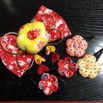 ちりめん つまみ細工 髪飾り 18