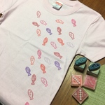 はんこＴシャツ（おさかな）★120cm