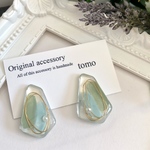 No.326  パステルカラーのひし形ピアス